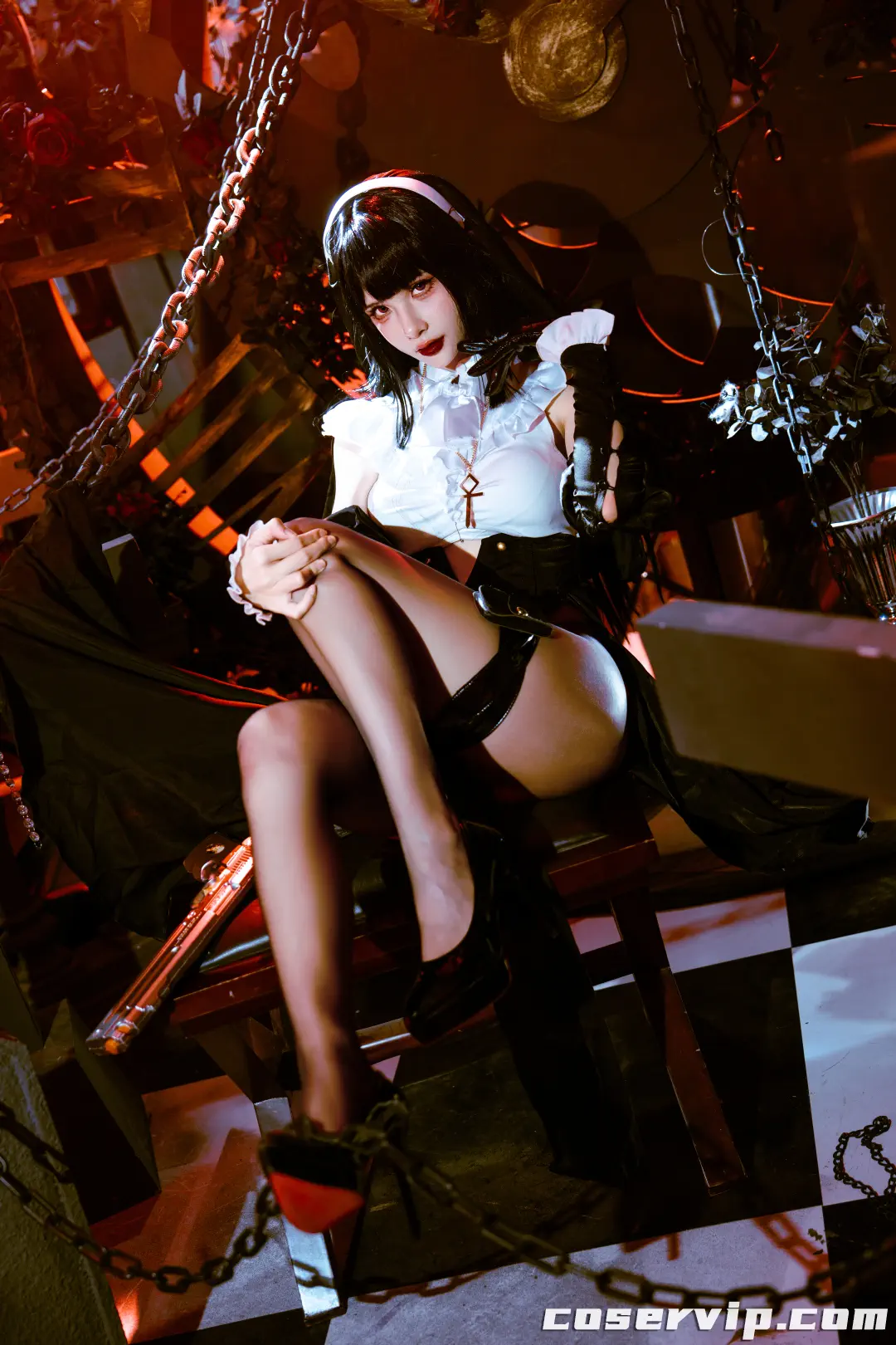 【FiHANNA】NO.001 万圣节战斗修女 [35P-1.11GB]插图1