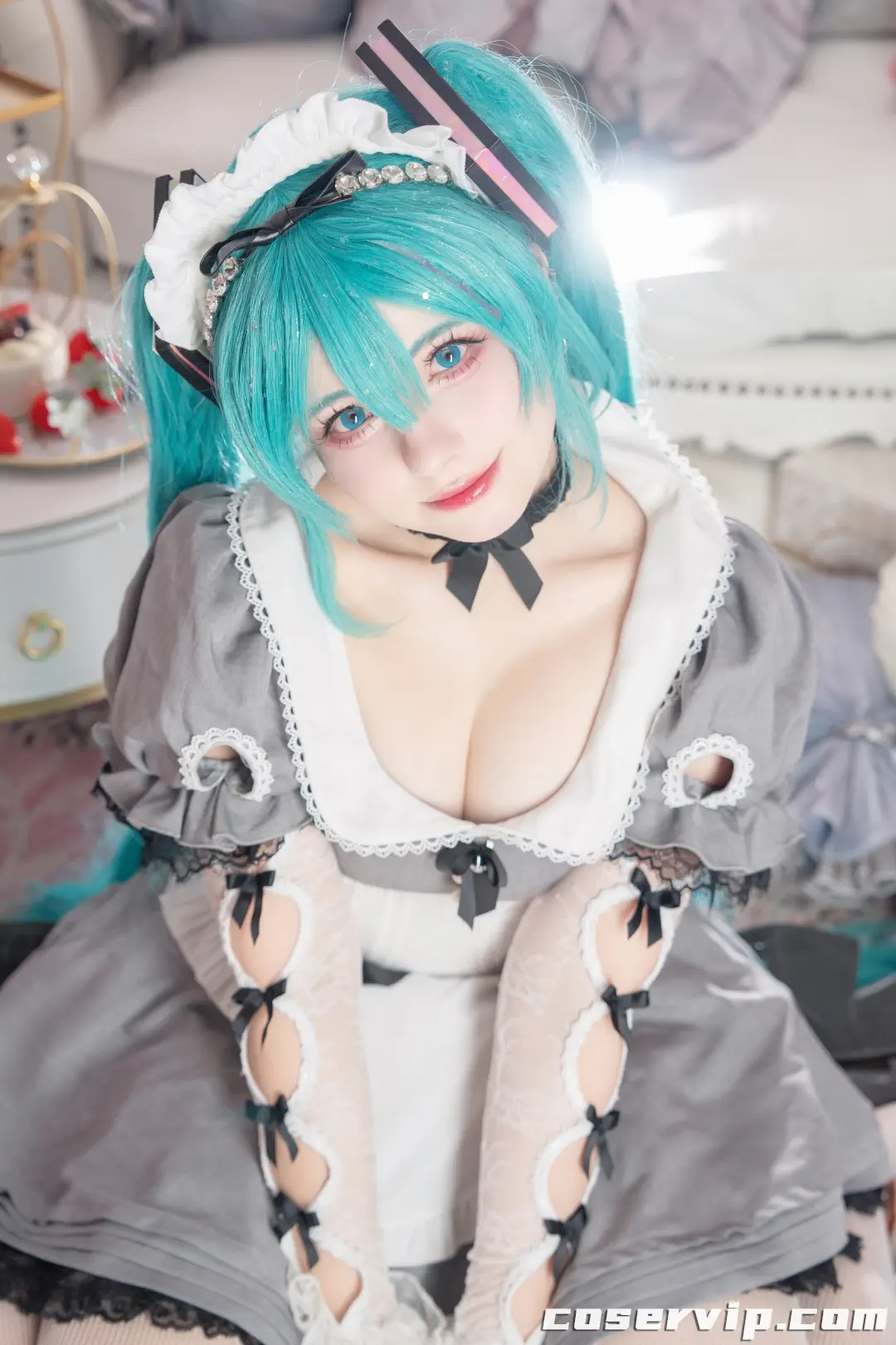 【Saya Scarlet】NO.001 26.02 – Maid Miku (VOCALOID) [39P-160MB]插图