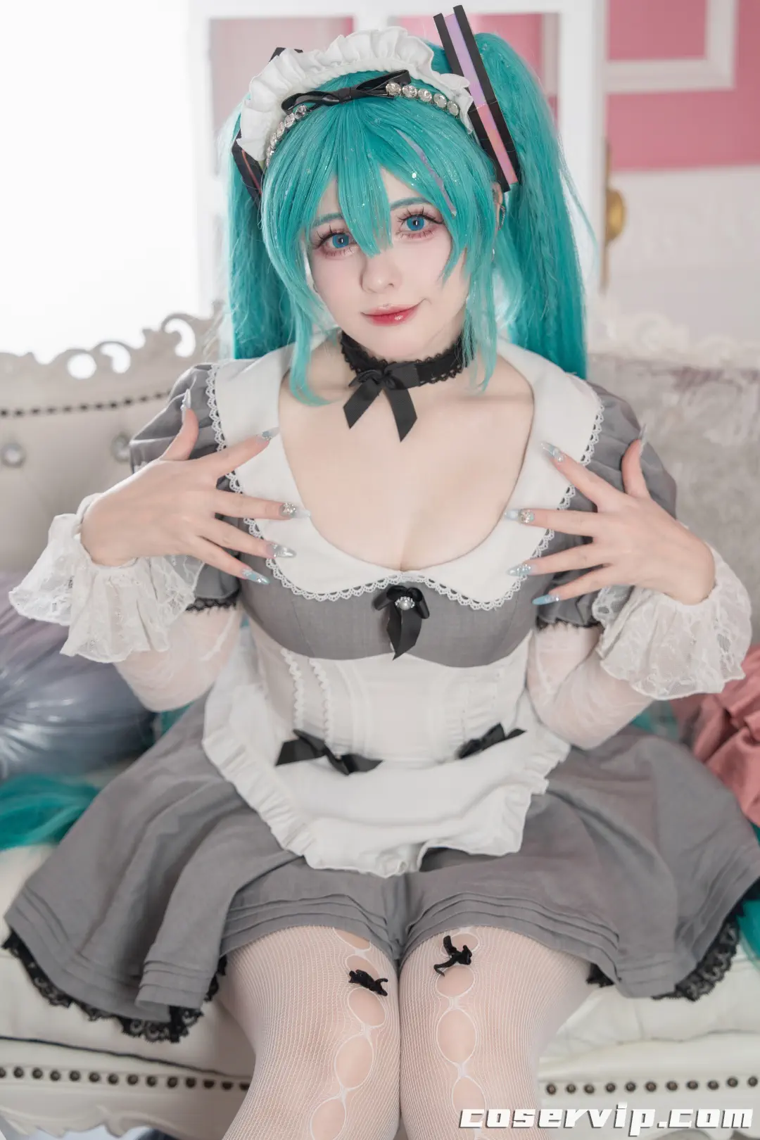 【Saya Scarlet】NO.001 26.02 – Maid Miku (VOCALOID) [39P-160MB]插图3