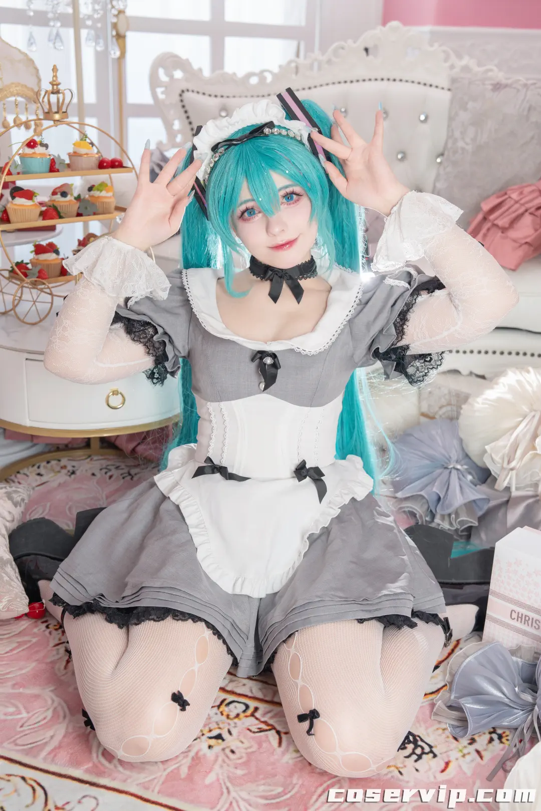 【Saya Scarlet】NO.001 26.02 – Maid Miku (VOCALOID) [39P-160MB]插图1