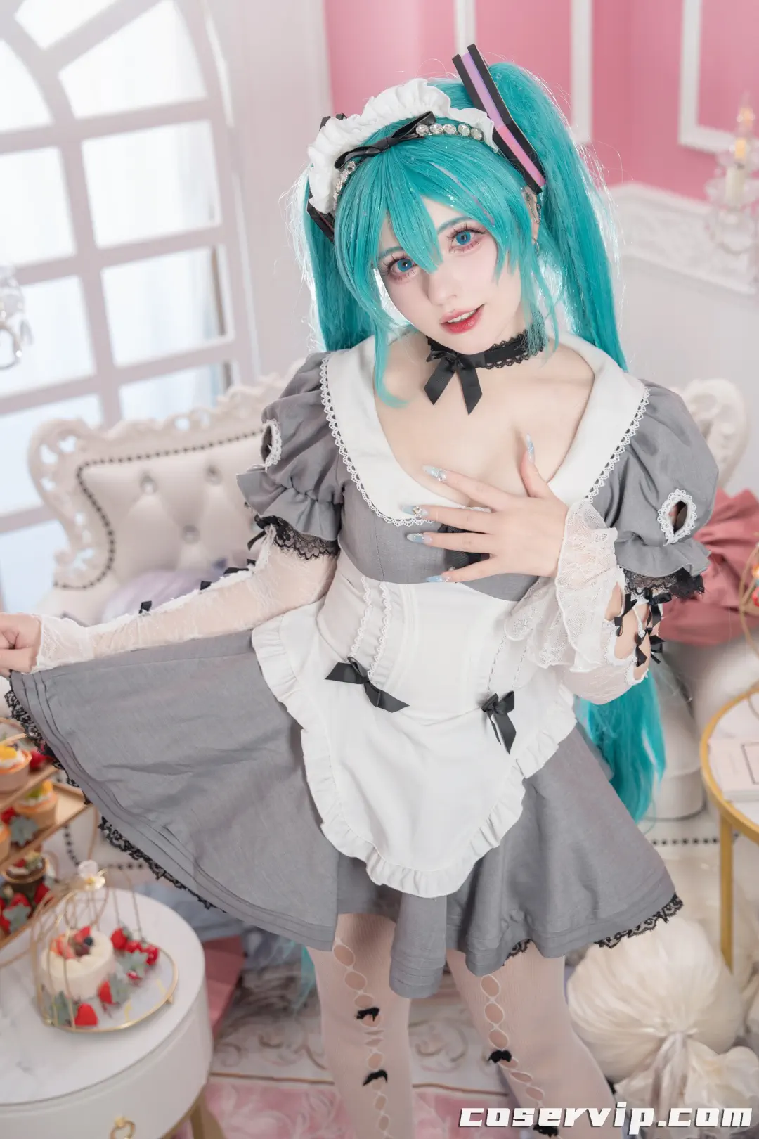 【Saya Scarlet】NO.001 26.02 – Maid Miku (VOCALOID) [39P-160MB]插图2