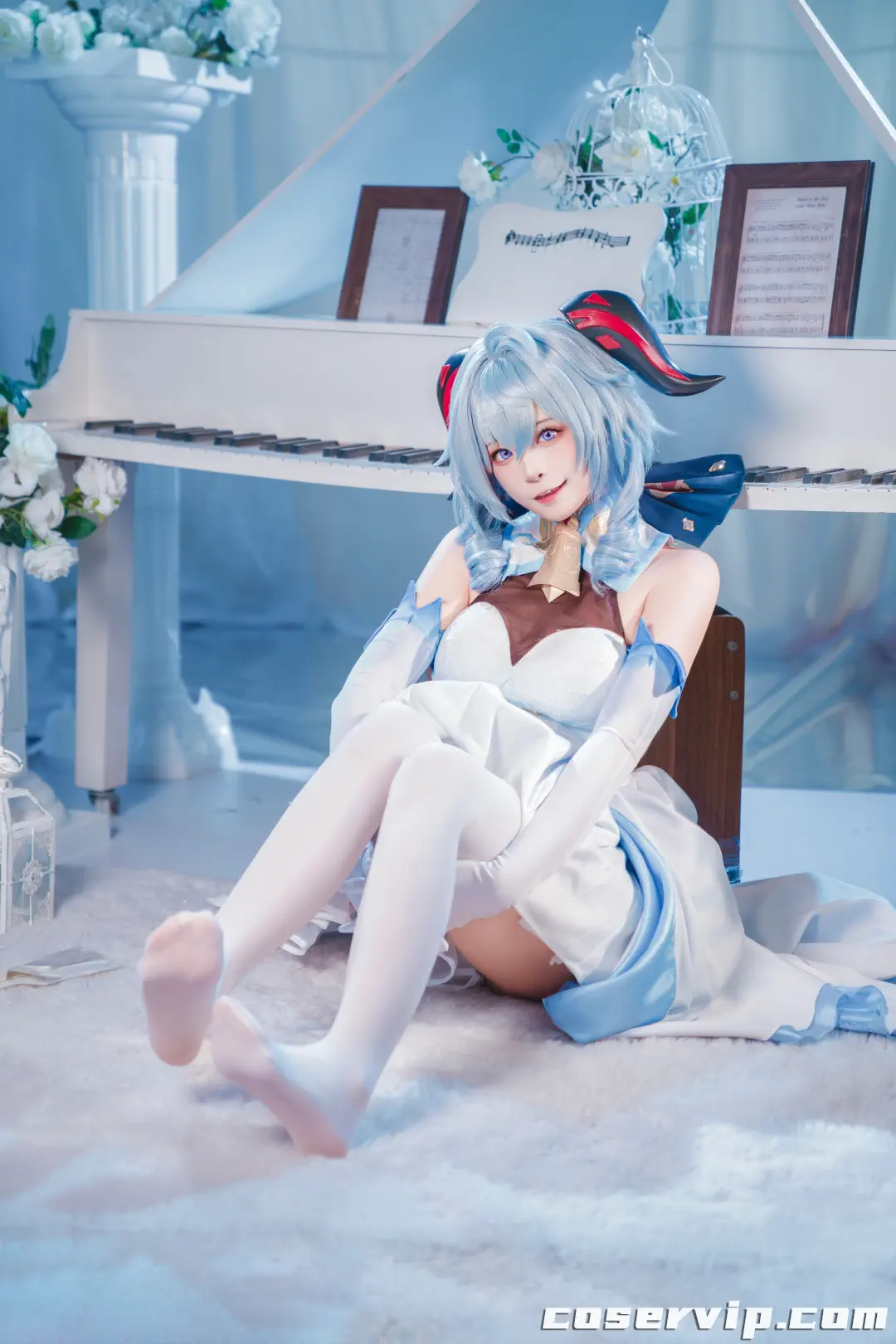 【冉冉不甜v】NO.001 原神 甘雨 白礼服 [39P-559MB]插图4