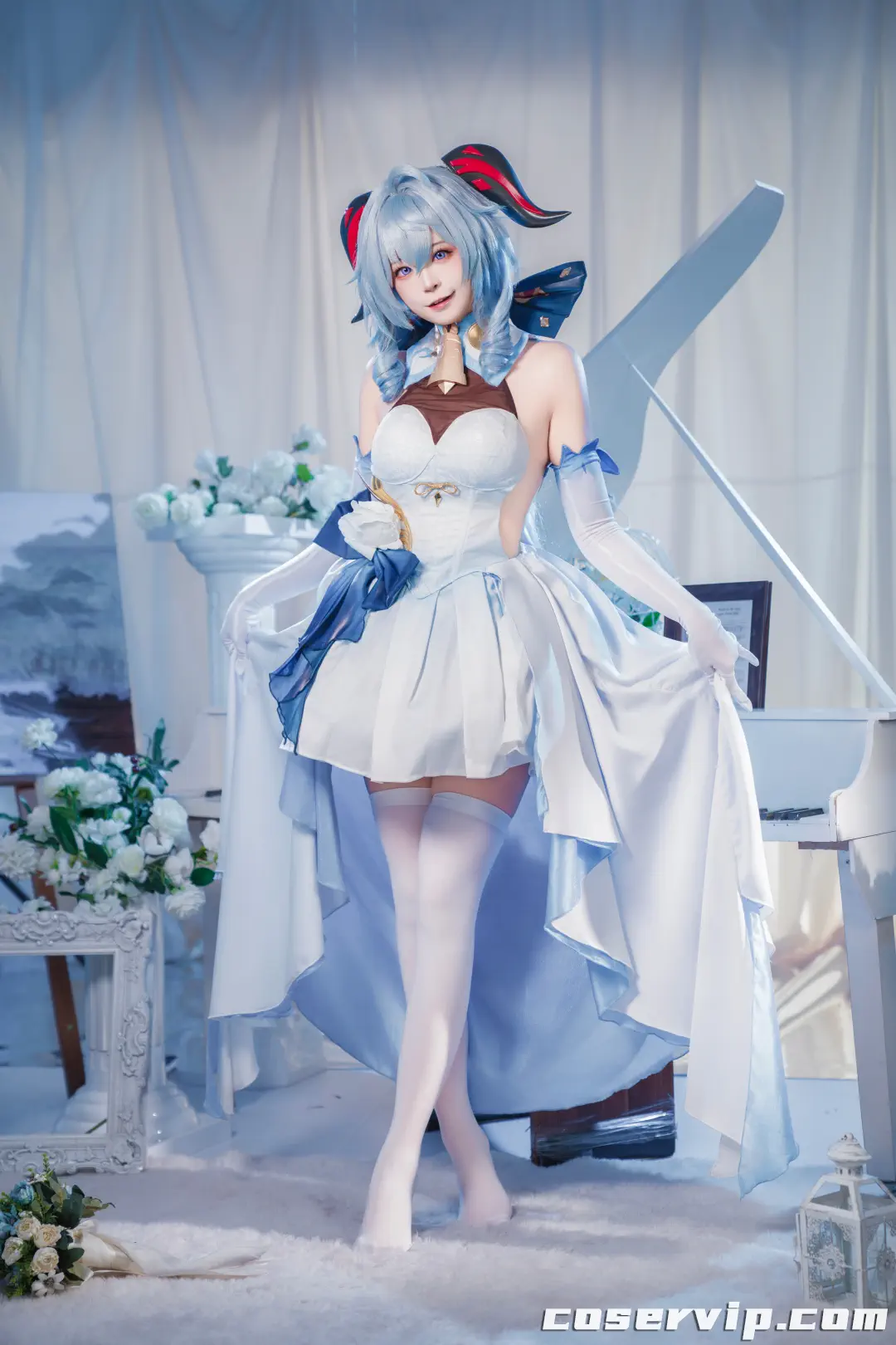 【冉冉不甜v】NO.001 原神 甘雨 白礼服 [39P-559MB]插图7