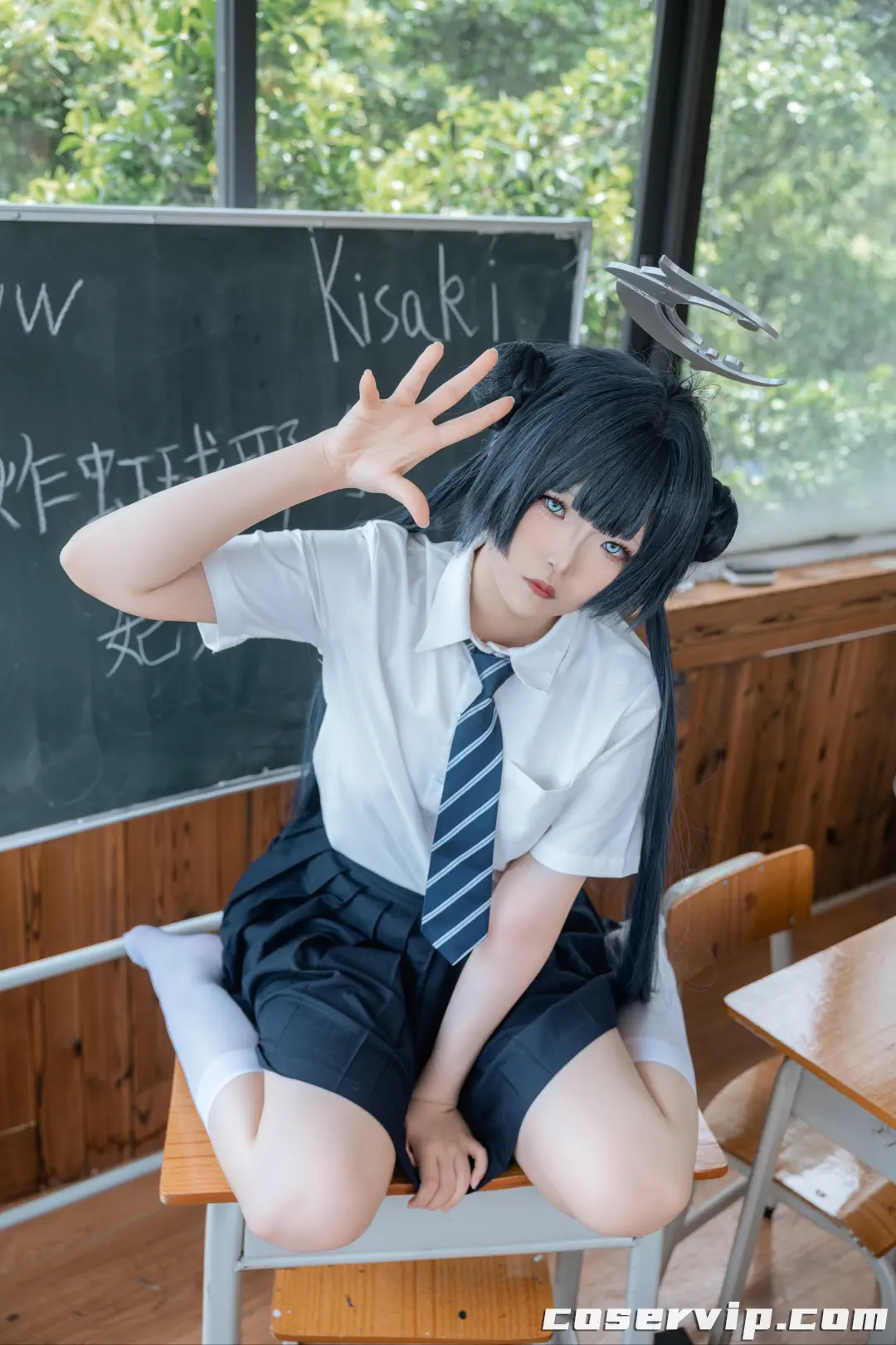 【炸虾球耶呜】NO.001 蔚蓝档案 妃咲 制服 [44P-412MB]插图8