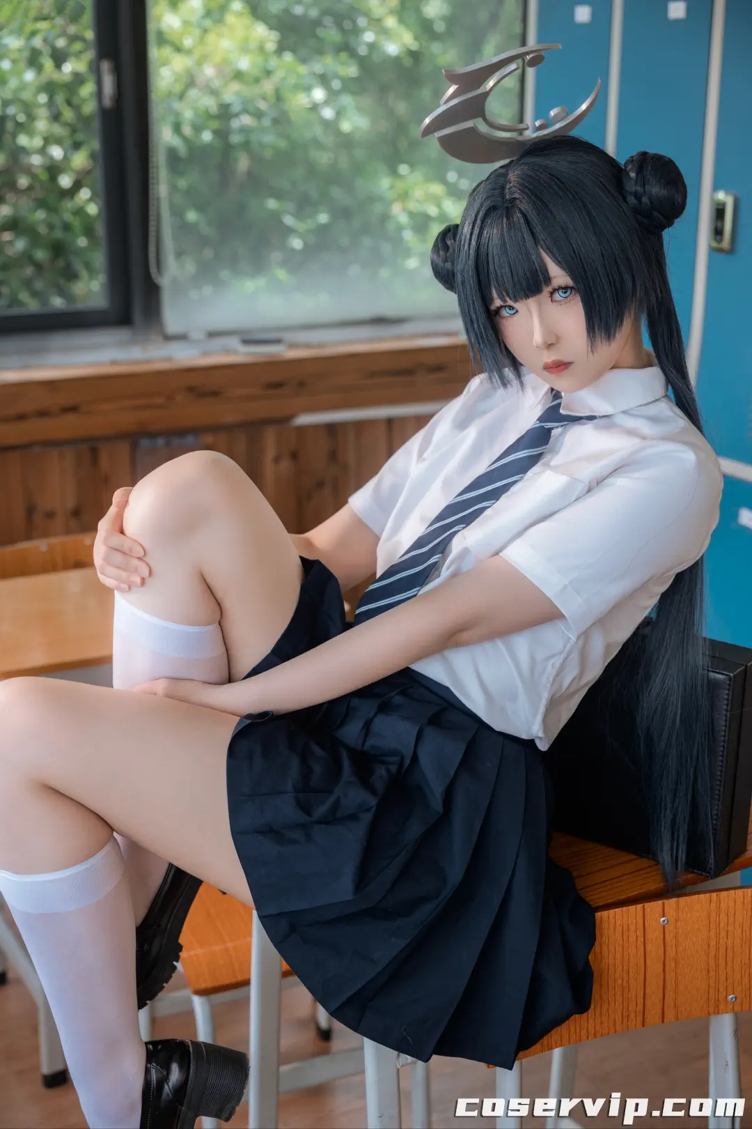 【炸虾球耶呜】NO.001 蔚蓝档案 妃咲 制服 [44P-412MB]插图2