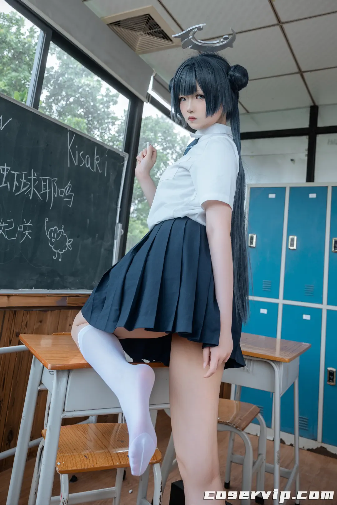 【炸虾球耶呜】NO.001 蔚蓝档案 妃咲 制服 [44P-412MB]插图7