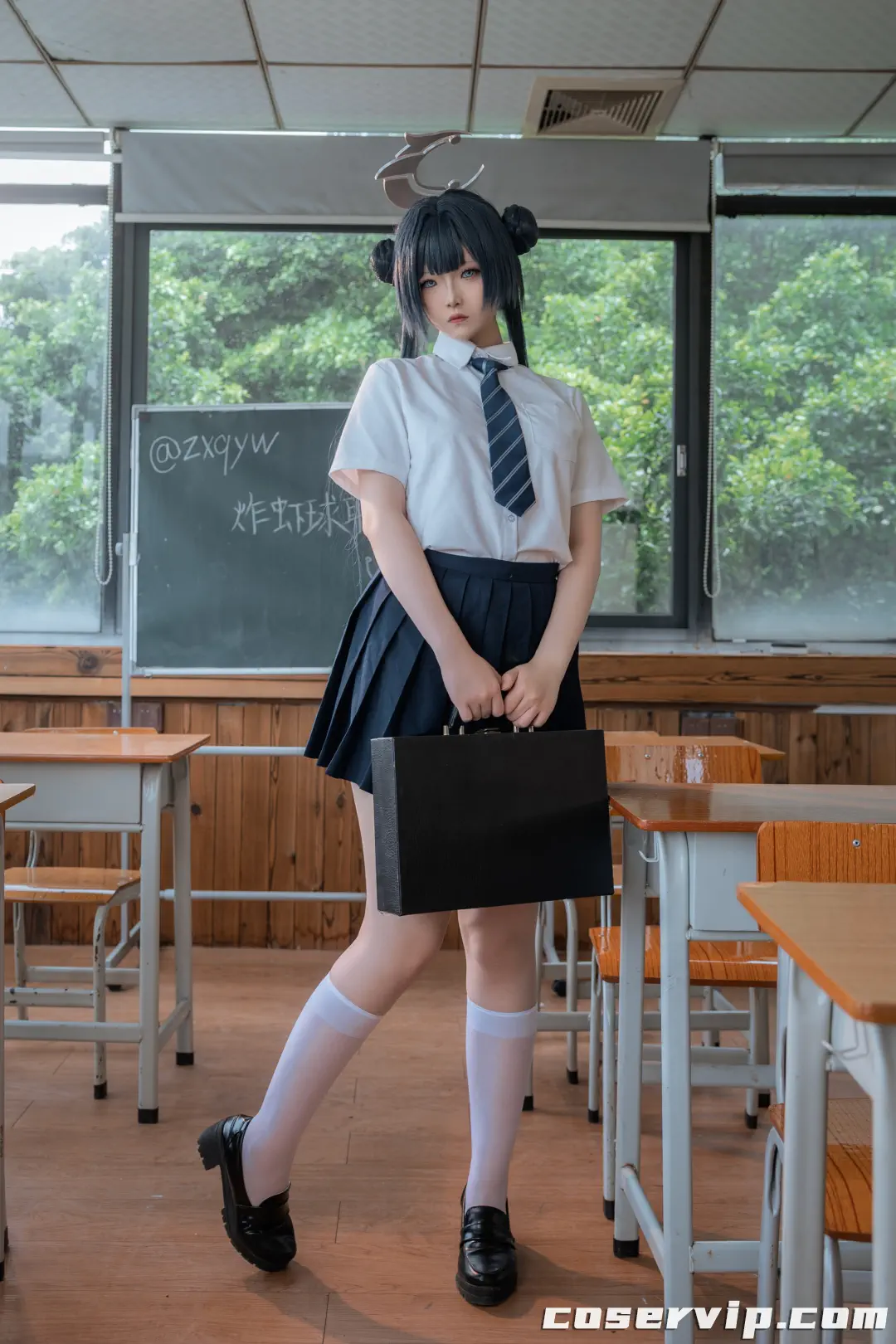 【炸虾球耶呜】NO.001 蔚蓝档案 妃咲 制服 [44P-412MB]插图5