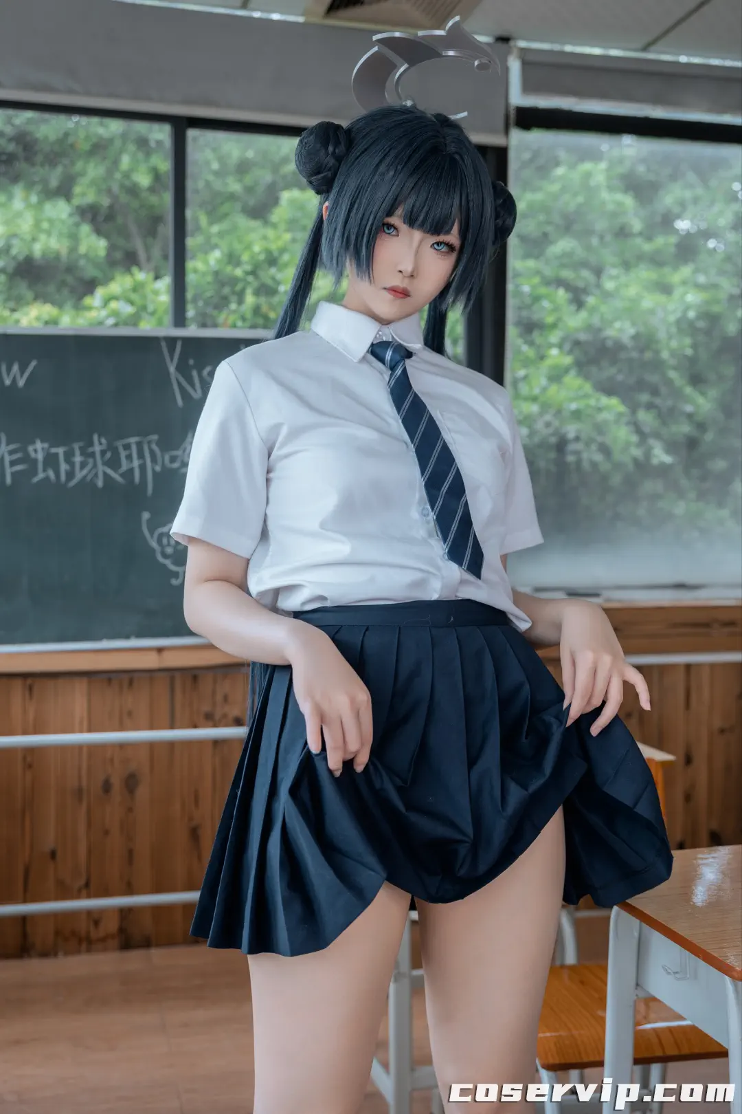 【炸虾球耶呜】NO.001 蔚蓝档案 妃咲 制服 [44P-412MB]插图